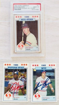 1986 Southern League All-Stars Set w/ Jackson & Canseco Autos ~ PSA 9 McGwire 👀 - Image 1 of 4
