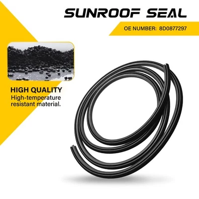 Fits VW Jetta Beetle Golf GTI Audi A4 S4 Sunroof Gasket Seal Rubber 8D0877297 US - Image 1 of 4