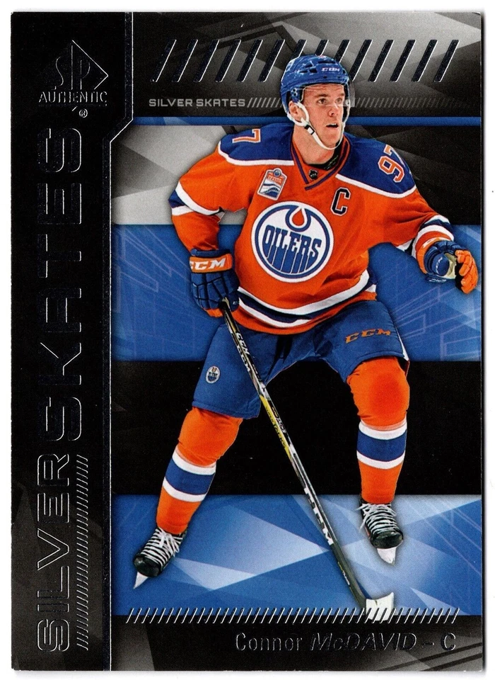 2016-17 Upper Deck SP Authentic Silver Skates CONNOR McDAVID #SS-CM Oilers UD - Image 1 of 1