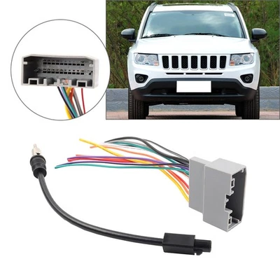 Adaptador de cable de radio estéreo para automóvil antena de arnés de cables para Jeep para Dodge Foto 1 de 4