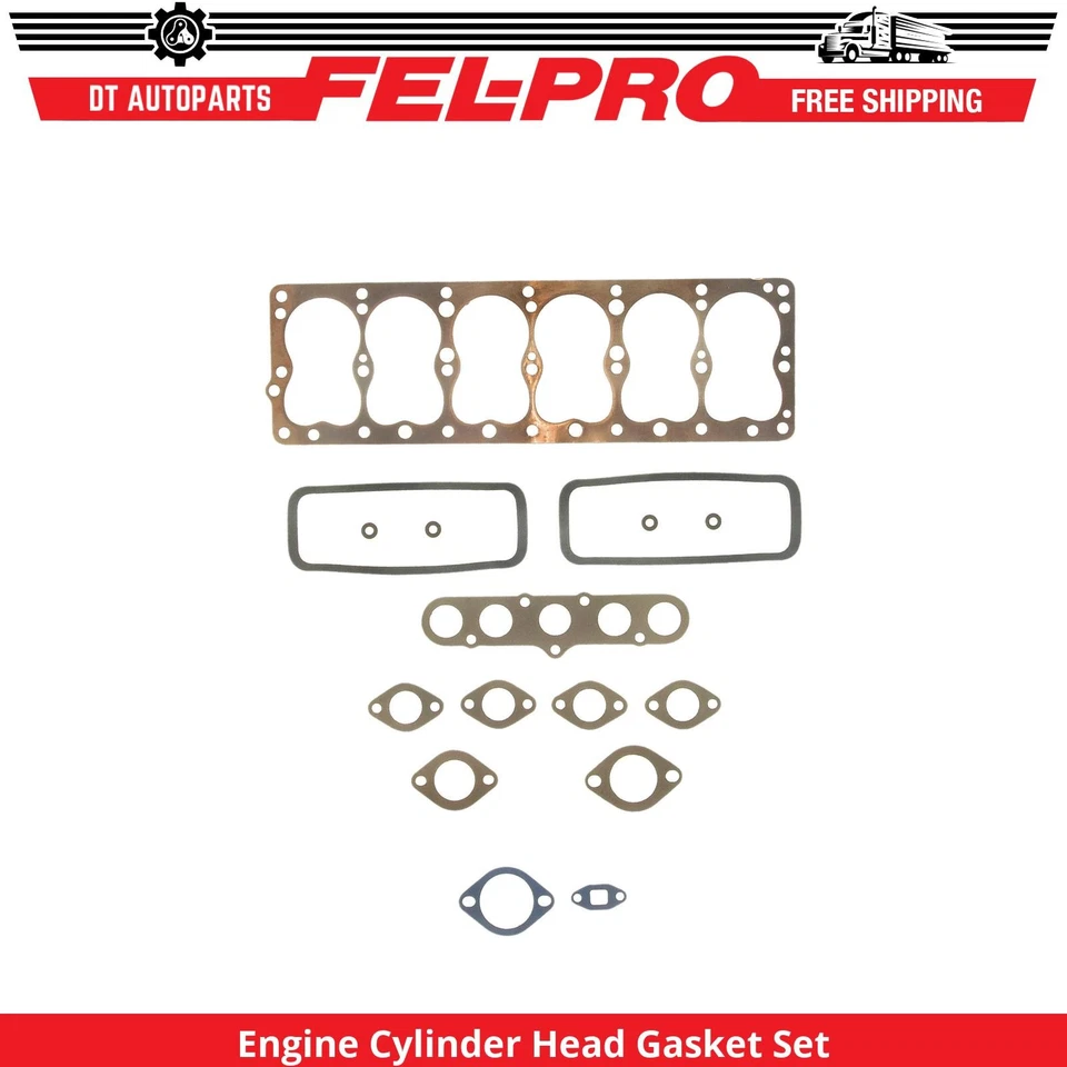 Juego de juntas de culata de motor Fel-Pro 1943 para Dodge WD15 1942-1950 3,6 L L6 Foto 1 de 1