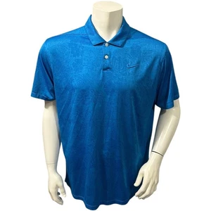 Nike Hombre Polo Azul Floral Manga Corta Dri-Fit XL - Imagen 1 de 7