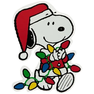Northlight Peanuts Snoopy reúne las luces decoración de ventana de Navidad - Imagen 1 de 6