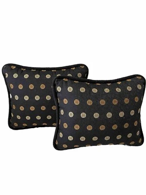 Custom Designer Throw Pillows With Welt 15 x 12in  (Set of 2) - Image 1 of 4