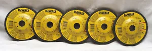 5-COUNT DEWALT DWA4500, 4" X 1/4" x 5/8" METAL GRINDING WHEELS, NEW FREE SHIP - Picture 1 of 7