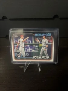 2024 Topps #413 Superstar Greeting (Bobby Witt Jr. / Mike Trout) - Picture 1 of 3
