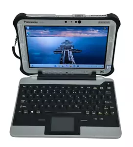 Panasonic Toughpad FZ-G1 Core i5 7300u 8GB 512GB SSD Win 11 Pro iKey Keyboard - Picture 1 of 8