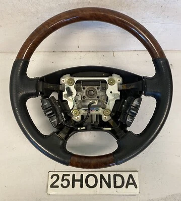 03-06 Volante de madera opcional de fábrica Acura MDX negro raro OEM JDM Foto 1 de 4