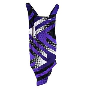 Girls Purple One Piece Swimsuit 8 / 24 Nike