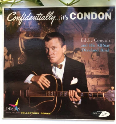 Eddie Condon - Confidentially Its LP VG+ DLP-47 Mono USA Vinyl 1958 Record - Image 1 of 4