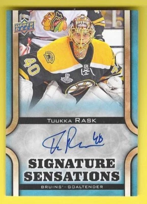 2013-14 Upper Deck UD Signature Sensations Tuukka Rask - Image 1 of 2