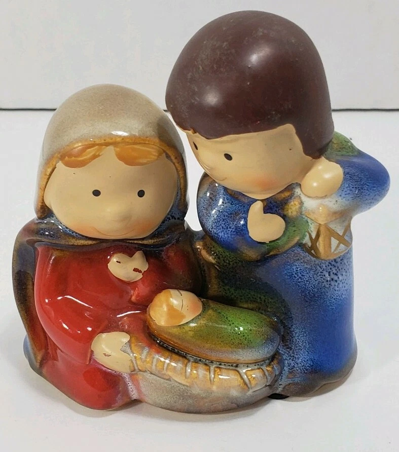 Маленький 1шт глазурованная керамика декоративные Рождества Рождества фигурки детей  - Изображение 1 из 4