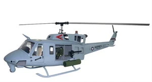 800 Navy UH-1N ARF Helicóptero de radiocontrol Fuselaje 800 Talla UH1N SM2.0 Gris KIT Versión - Imagen 1 de 7