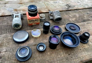Vintage Soviet Lenses, Parts of Optics From USSR Equipment For Spare Parts - Picture 1 of 12