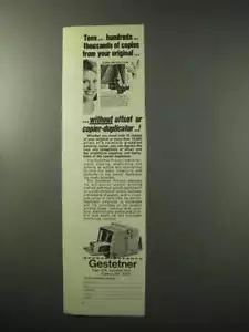1977 Gestetner Duplicator Ad - Thousands of Copies - Picture 1 of 1
