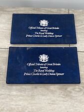 Princess Diana Prince Charles Great Britain Royal Wedding Stamps Coin Book Set