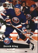 1991-92 Pro Set Islanders Hockey Card #146 Derek King