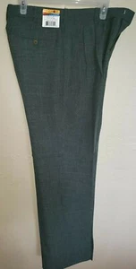 mens NEW NWT size 30 inch waist 27 inch INSEAM DRESS PANTS SLACKS pleated front - Picture 1 of 1