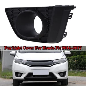 Left Front Bumper Bezel Fog Light Lamp Cover W/ Hole For Honda Fit Jazz 14-17 ` - Imagen 1 de 8