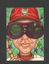 1993 1995 CARDTOONS GRAND SLAM ETCHED FOIL CHRIS SABO #F-10 DAY-GLO SABO