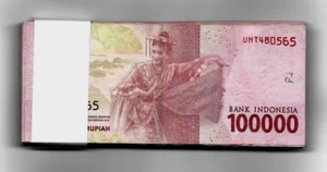 10,000,000 Rupiah 10 Million INDONESIA 100000 ( 100,000 x 100 ) World Currency - Picture 1 of 3