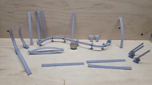 BARANDILLA DE CARRETERA, ESTÁNDARES USDOT ESCALA 1/35 1/48 RESINA ALTO DETALLE PARA DIORAMA - Imagen 1 de 7