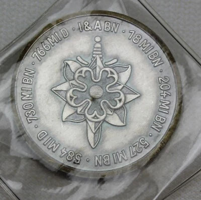 66th Military Intelligence Brigade Challenge Coin  - Image 1 of 3