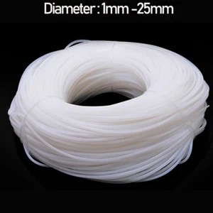 White Solid Silicone Rubber O-Ring Cord Seal Gasket 1mm to 25mm Dia Per Metre - Picture 1 of 11