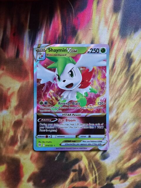 Preços baixos em Cartões de jogo de cartas colecionáveis individuais ultra  raros Shaymin Pokémon TCG Legendary Treasures