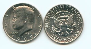 1980-P CLAD Kennedy Half Dollar Nice Coin (RK 983) - Picture 1 of 1