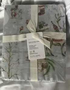 Juego de sábanas de algodón orgánico gnomos de granero de cerámica doble nuevo con etiquetas - Imagen 1 de 2