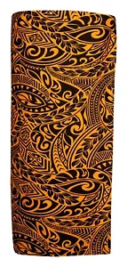 Pareo Hawaii Bademode Cover Up Strand Sarong Lava Wickelkleid ~ orange schwarz  - Bild 1 von 2