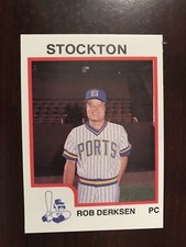 1987 Procards #240 - Rob Derksen - Stockton Ports
