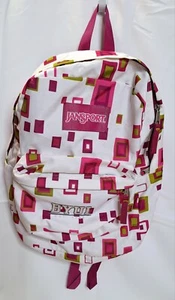 Vintage BYUI y2k Jansport Geometric Shape Backpack bag pack - Picture 1 of 6