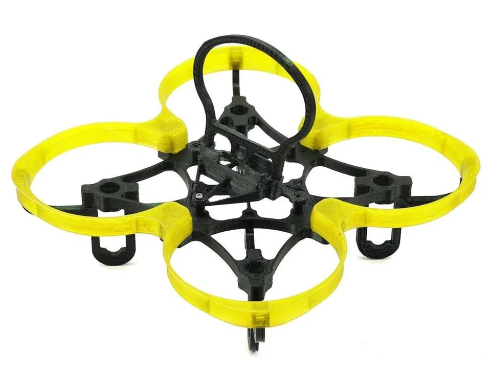 Lynx Heli Spider 73mm FPV Racing Inductrix Frame Kit Clear/Yellow Shroud RC - Image 1 of 1