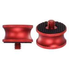 Tripod Screw Adapter 1/4" Male to 3/8" Female Camera Screw Converter, Red 2pcs