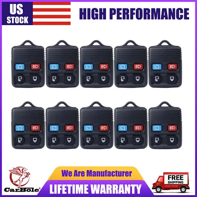 10Pcs Replacement For 2005 2006 2007 2008 2009 2010 Ford Mustang Key Fob Remote - Image 1 of 4
