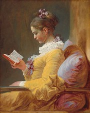 Jean-Honore Fragonard : "Young Girl Reading" (c.1770) — Giclee Fine Art Print
