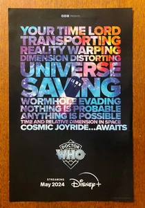 RARE Doctor Who: Limited Edition Disney+ poster. Season 1 Ncuti Gatwa - Picture 1 of 1