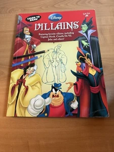 Disney Learn to Draw VILLIANS like Captain Hook Cruella De Vil Jafar Ages 6+ - Picture 1 of 8