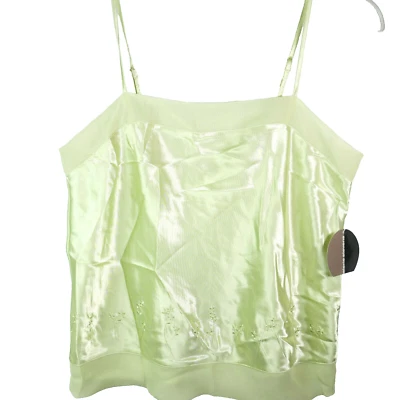 Lencería de mujer Valerie Stevens talla S Chemise ropa de dormir camisón verde manzana Foto 1 de 4