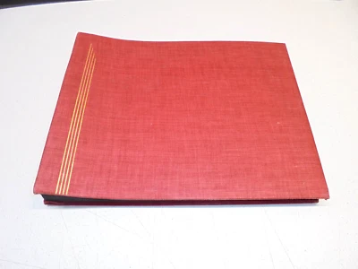 Álbum de fotos vintage IDEAL álbum de recortes páginas de papel ranuradas esquinas de fotos 10x12 Foto 1 de 4