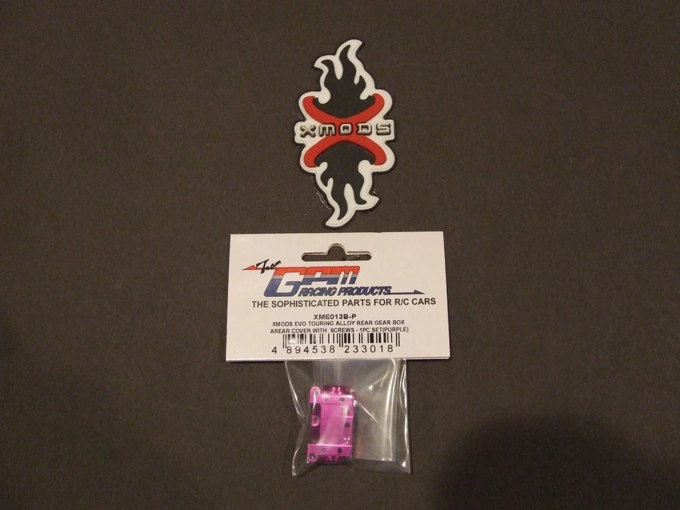 XMODS EVO TOURING GPM ALLOY REAR GEARBOX REAR COVER XME013B PURPLE NEW ALUMINUM - Image 1 of 1