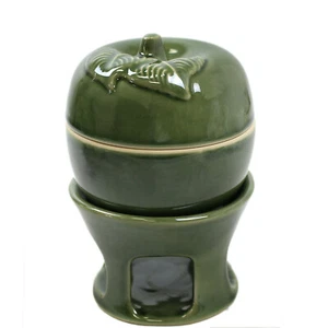 Apfelbräter Ø 10 cm mit Stövchen - Bräter Bratapfelform für Bratäpfel - Keramik - Bild 1 von 4