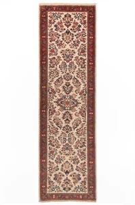 Sarough 277x80 CM Tissé à la Main Perserteppich-Fine,Orient,Tapis,Tapis ,Beige - Picture 1 of 11