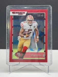 2021 Donruss Clearly Retro 2001 Trey Lance Red #/49 - Picture 1 of 2