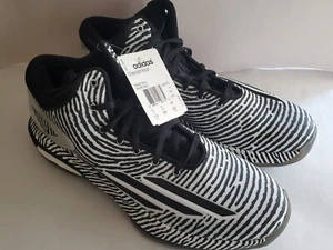 Adidas Crazylight Boost Black White Silver Basketball Men's Size 11.5 - New  - Picture 1 of 11