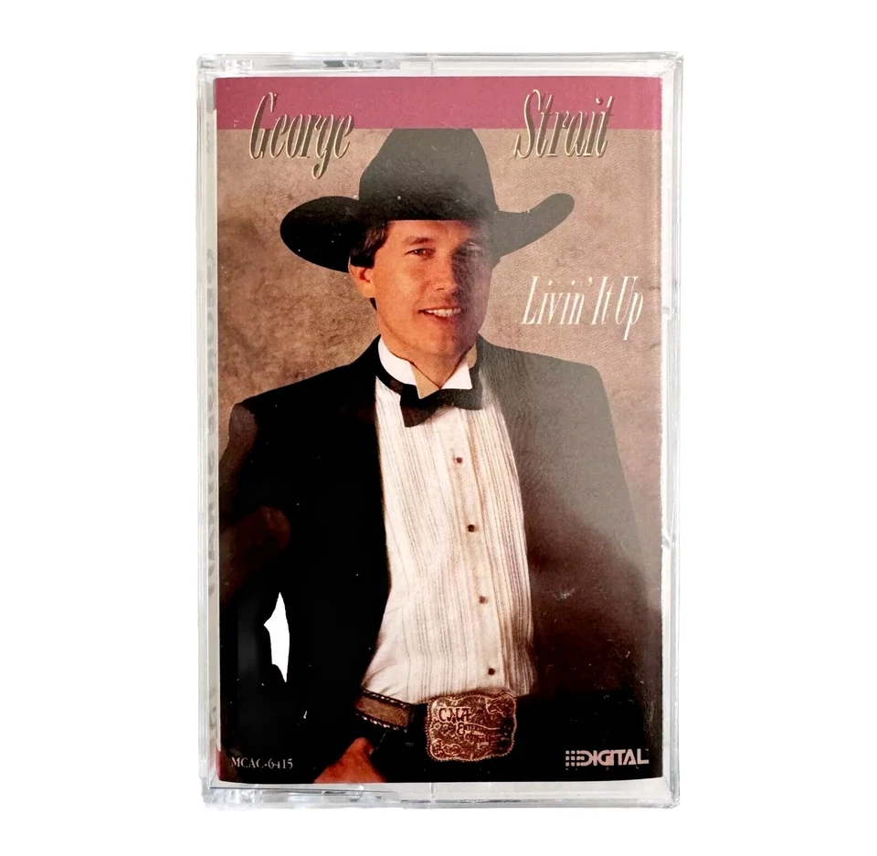 George Strait Livin It Up 1990 Cassette Tape Vintage Country MCA CBX6 - Image 1 of 1