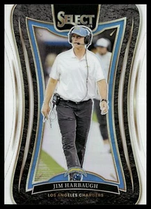 2024 Panini Select Jim Harbaugh SUITE LEVEL WHITE PRIZM Chargers 12/35 - Picture 1 of 2
