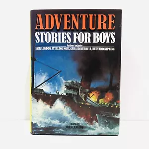 Vintage Adventure Stories For Boys Book Hardcover Jack London Rudyard Kipling - Picture 1 of 11
